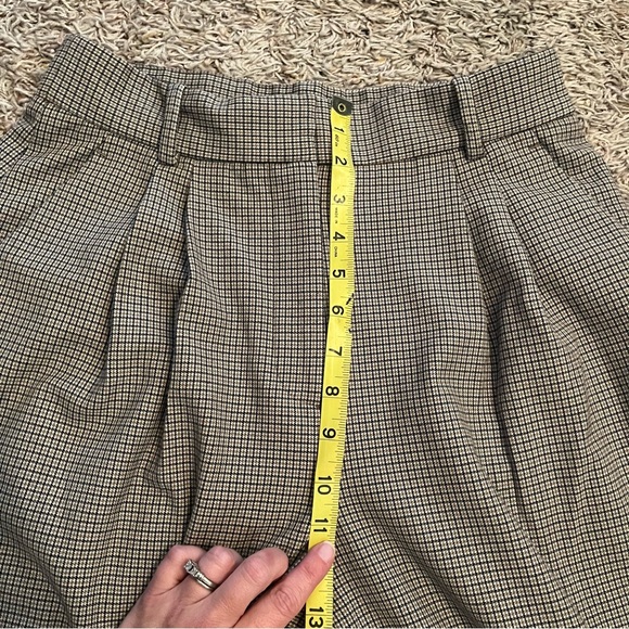 ABERCROMBIE & FITCH Curve Love A&F Sloane Tailored Wide Leg Pant in Brown Sz 6S - Picture 11 of 12